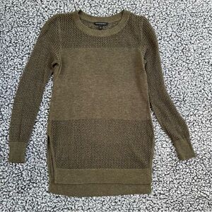 Banana Republic knit mesh long sleeve tunic sweater
